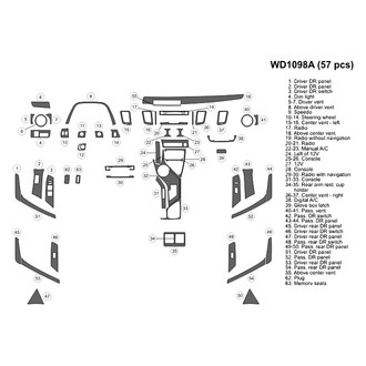 B&I® - 2D Blackwood Large Dash Kit (57 Pcs)