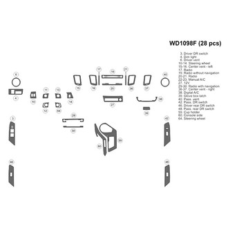 B&I® - 2D Blackwood Small Dash Kit (28 Pcs)