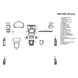 B&I® - 2D Blackwood Small Dash Kit (26 Pcs)