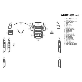 B&I® - 2D Blackwood Large Dash Kit (21 Pcs)