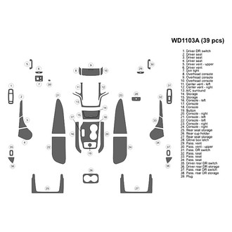 B&I® - 2D Blackwood Large Dash Kit (39 Pcs)