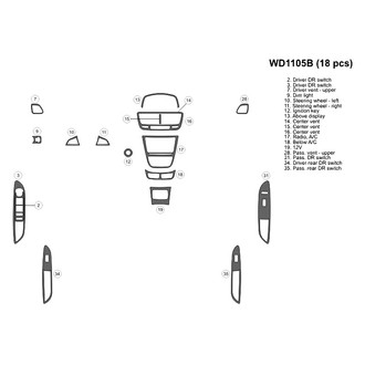 B&I® - 2D Blackwood Main Dash Kit (18 Pcs)