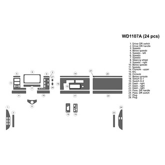 B&I® - 2D Blackwood Large Dash Kit (25 Pcs)