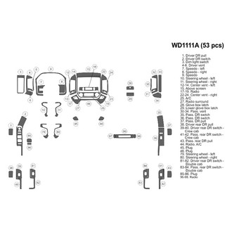 B&I® - 2D Blackwood Small Dash Kit (53 Pcs)