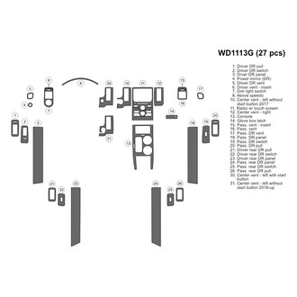 B&I® - 2D Blackwood Large Dash Kit (27 Pcs)