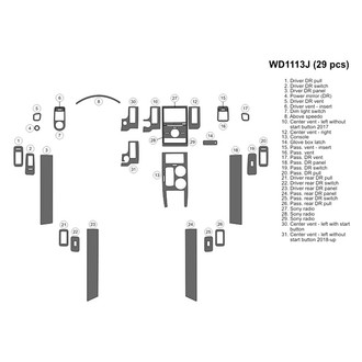 B&I® - 2D Blackwood Large Dash Kit (29 Pcs)