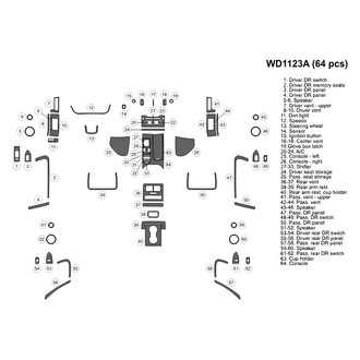 B&I® - 2D Blackwood Large Dash Kit (64 Pcs)