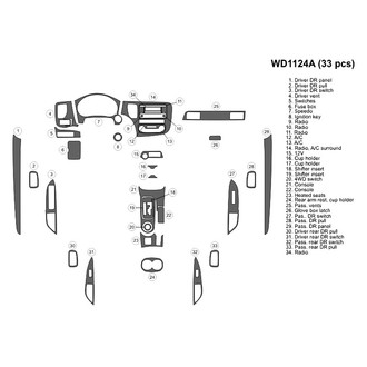 B&I® - 2D Blackwood Large Dash Kit (33 Pcs)