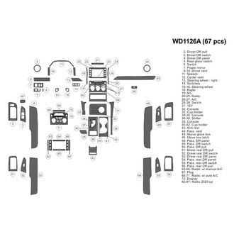 B&I® - 2D Blackwood Large Dash Kit (67 Pcs)