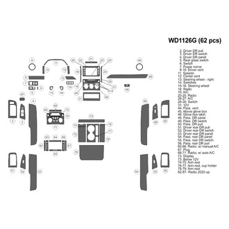 B&I® - 2D Blackwood Large Dash Kit (62 Pcs)