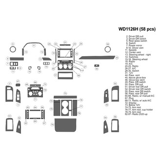 B&I® - 2D Blackwood Medium Dash Kit (58 Pcs)