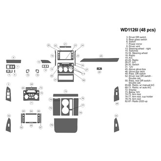 B&I® - 2D Blackwood Small Dash Kit (48 Pcs)