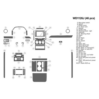 B&I® - 2D Blackwood Large Dash Kit (46 Pcs)