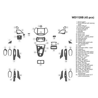 B&I® - 2D Blackwood Large Dash Kit (41 Pcs)