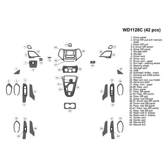 B&I® - 2D Blackwood Large Dash Kit (42 Pcs)