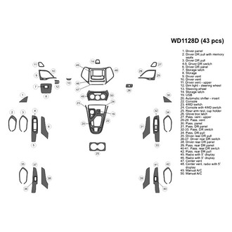 B&I® - 2D Blackwood Large Dash Kit (43 Pcs)