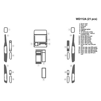 B&I® - 2D Blackwood Large Dash Kit (21 Pcs)