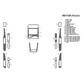 B&I® - 2D Blackwood Large Dash Kit (19 Pcs)