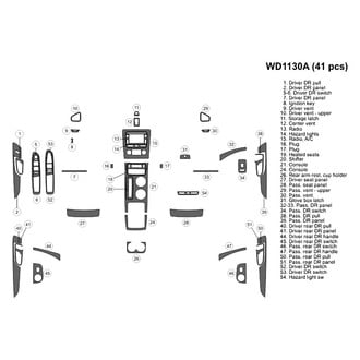 B&I® - 2D Blackwood Large Dash Kit (41 Pcs)