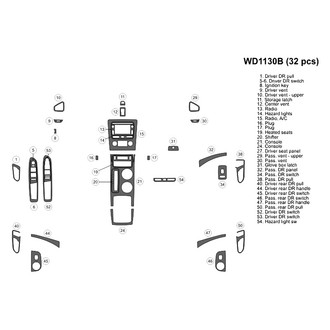 B&I® - 2D Blackwood Small Dash Kit (32 Pcs)
