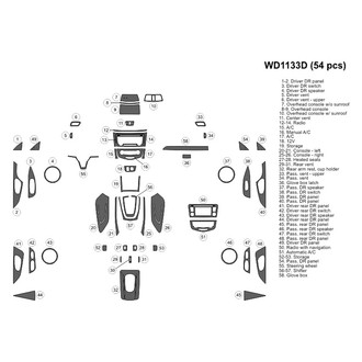 B&I® - 2D Blackwood Large Dash Kit (54 Pcs)