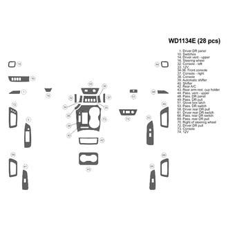 B&I® - 2D Blackwood Basic Dash Kit (28 Pcs)