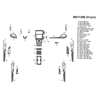 B&I® - 2D Blackwood Small Dash Kit (33 Pcs)