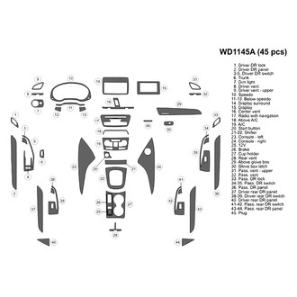 B&I® - 2D Blackwood Large Dash Kit (45 Pcs)