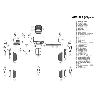 B&I® - 2D Blackwood Large Dash Kit (43 Pcs)