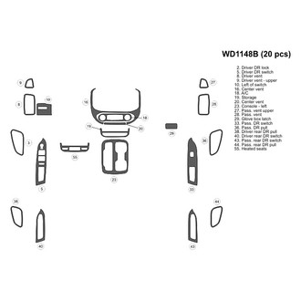 B&I® - 2D Blackwood Small Dash Kit (20 Pcs)