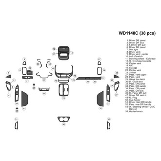 B&I® - 2D Blackwood Large Dash Kit (38 Pcs)