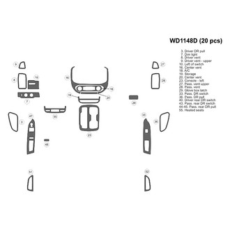B&I® - 2D Blackwood Small Dash Kit (19 Pcs)