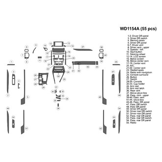 B&I® - 2D Blackwood Large Dash Kit (55 Pcs)