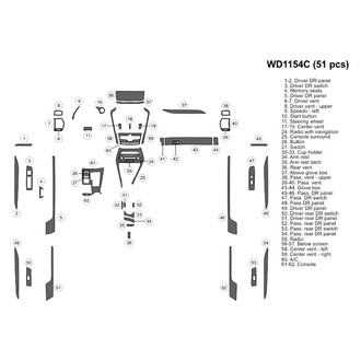 B&I® - 2D Blackwood Large Dash Kit (51 Pcs)
