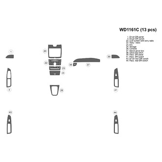 B&I® - 2D Blackwood Small Dash Kit (13 Pcs)