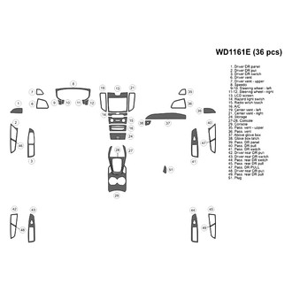 B&I® - 2D Blackwood Medium Dash Kit (36 Pcs)