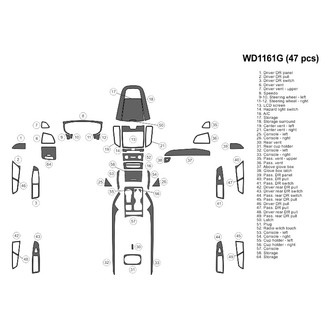 B&I® - 2D Blackwood Large Dash Kit (47 Pcs)