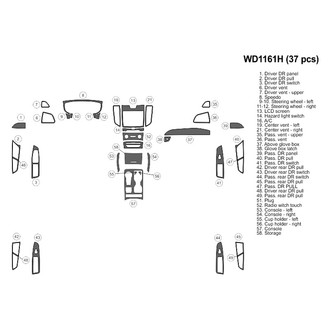 B&I® - 2D Blackwood Medium Dash Kit (37 Pcs)
