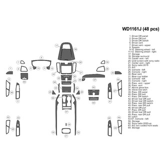 B&I® - 2D Blackwood Large Dash Kit (48 Pcs)