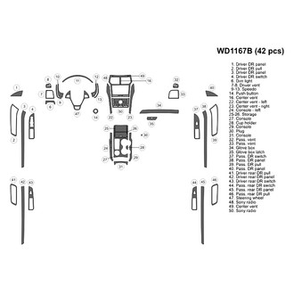 B&I® - 2D Blackwood Large Dash Kit (42 Pcs)