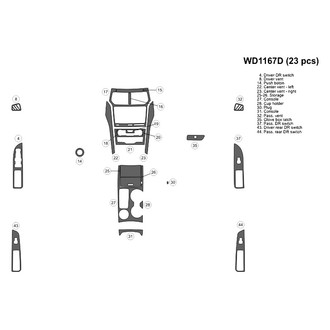 B&I® - 2D Blackwood Small Dash Kit (23 Pcs)
