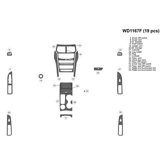 B&I® - 2D Blackwood Small Dash Kit (19 Pcs)