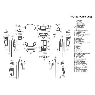 B&I® - 2D Blackwood Large Dash Kit (66 Pcs)