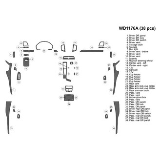 B&I® - 2D Blackwood Large Dash Kit (38 Pcs)