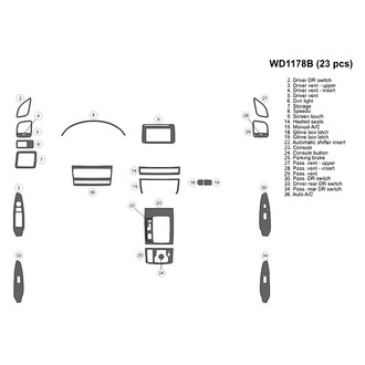 B&I® - 2D Blackwood Small Dash Kit (23 Pcs)
