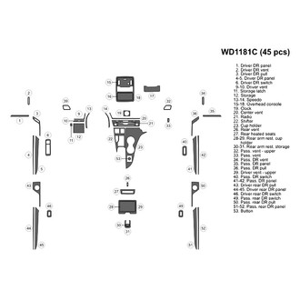 B&I® - 2D Blackwood Medium Dash Kit (45 Pcs)