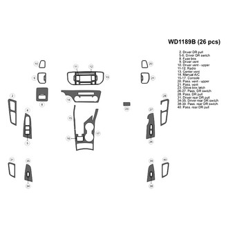 B&I® - 2D Blackwood Small Dash Kit (25 Pcs)