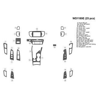 B&I® - 2D Blackwood Small Dash Kit (25 Pcs)