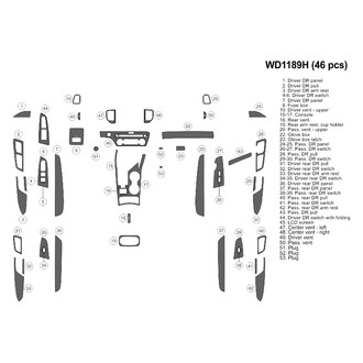 B&I® - 2D Blackwood Large Dash Kit (46 Pcs)