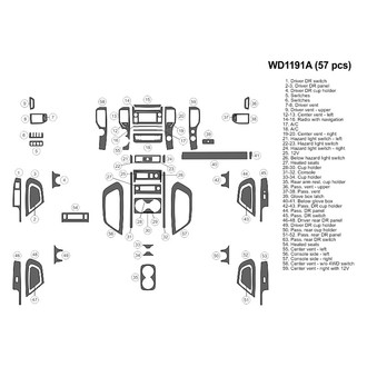 B&I® - 2D Blackwood Large Dash Kit (57 Pcs)